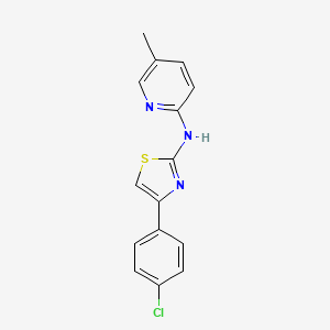 N-(4-chloro-3-methylphenyl)-2-[(2-furylmethyl)amino]-4-methyl-1,3-thiazole-5-carboxamide