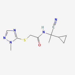 N-(1-cyano-1-cyclopropylethyl)-2-[(1-methyl-1H-1,2,4-triazol-5-yl)sulfanyl]acetamide