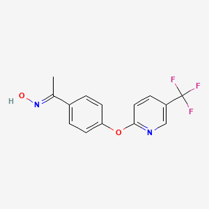 1-(4-{[5-(Trifluoromethyl)-2-pyridinyl]oxy}phenyl)-1-ethanone oxime