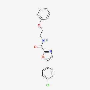 5-(4-chlorophenyl)-N-(2-phenoxyethyl)oxazole-2-carboxamide