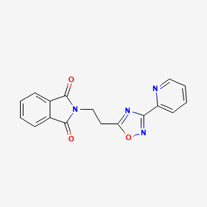 2-(2-(3-(Pyridin-2-yl)-1,2,4-oxadiazol-5-yl)ethyl)isoindoline-1,3-dione