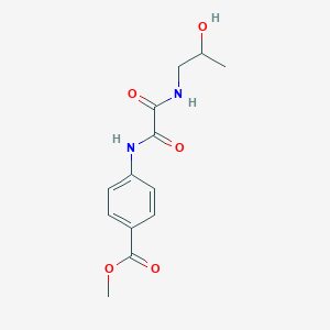molecular formula C13H16N2O5 B2877759 4-(2-((2-羟丙基)氨基)-2-氧代乙酰氨基)苯甲酸甲酯 CAS No. 920169-66-0
