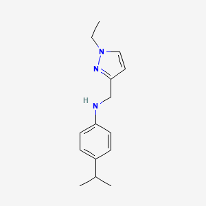 N-((1-Ethyl-1H-pyrazol-3-yl)methyl)-4-isopropylaniline