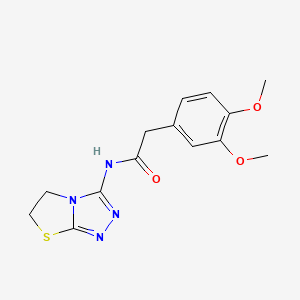 N-(5,6-dihydrothiazolo[2,3-c][1,2,4]triazol-3-yl)-2-(3,4-dimethoxyphenyl)acetamide