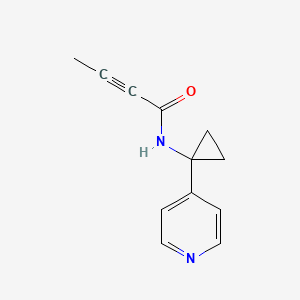 N-(1-Pyridin-4-ylcyclopropyl)but-2-ynamide
