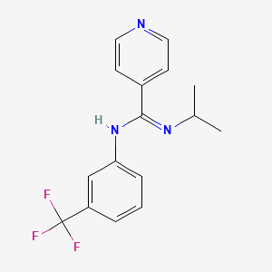 N'-isopropyl-N-[3-(trifluoromethyl)phenyl]-4-pyridinecarboximidamide