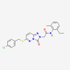 2-(6-((4-chlorobenzyl)thio)-3-oxo-[1,2,4]triazolo[4,3-b]pyridazin-2(3H)-yl)-N-(2-ethyl-6-methylphenyl)acetamide