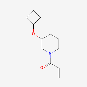 molecular formula C12H19NO2 B2877785 1-(3-Cyclobutyloxypiperidin-1-yl)prop-2-en-1-one CAS No. 2006959-57-3