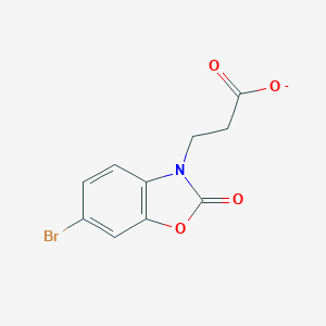 molecular formula C10H7BrNO4- B287779 3-(6-bromo-2-oxo-1,3-benzoxazol-3(2H)-yl)propanoate 