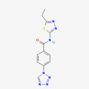 N-(5-ethyl-1,3,4-thiadiazol-2-yl)-4-(1H-tetrazol-1-yl)benzamide