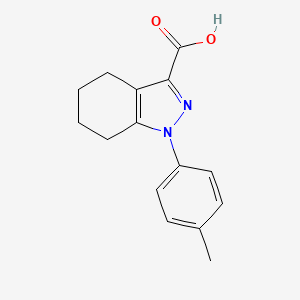 molecular formula C15H16N2O2 B2877800 1-(4-methylphenyl)-4,5,6,7-tetrahydro-1H-indazole-3-carboxylic acid CAS No. 223444-60-8