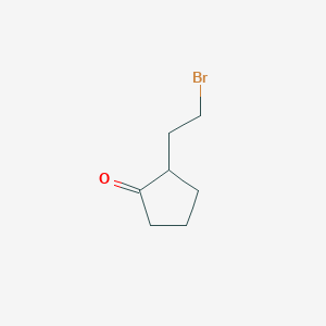 molecular formula C7H11BrO B2877809 2-(2-Bromoethyl)cyclopentan-1-one CAS No. 89892-90-0