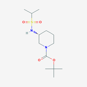 molecular formula C13H26N2O4S B2877810 (R)-叔丁基 3-(丙烷-2-磺酰胺)哌啶 CAS No. 1349699-68-8