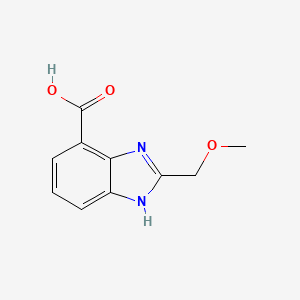 molecular formula C10H10N2O3 B2877813 2-(methoxymethyl)-1H-1,3-benzodiazole-4-carboxylic acid CAS No. 1343445-19-1