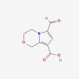 6-Formyl-3,4-dihydro-1H-pyrrolo[2,1-c][1,4]oxazine-8-carboxylic acid