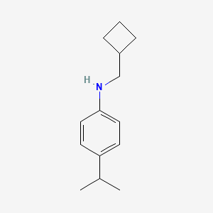 N-(cyclobutylmethyl)-4-propan-2-ylaniline