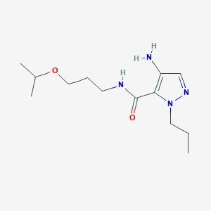 molecular formula C13H24N4O2 B2877824 4-Amino-N-(3-isopropoxypropyl)-1-propyl-1H-pyrazole-5-carboxamide CAS No. 2101197-30-0