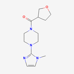 (4-(1-methyl-1H-imidazol-2-yl)piperazin-1-yl)(tetrahydrofuran-3-yl)methanone