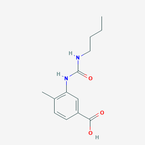 3-[(Butylcarbamoyl)amino]-4-methylbenzoic acid