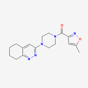(5-Methylisoxazol-3-yl)(4-(5,6,7,8-tetrahydrocinnolin-3-yl)piperazin-1-yl)methanone