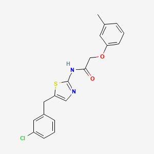 N-[5-(3-chlorobenzyl)-1,3-thiazol-2-yl]-2-(3-methylphenoxy)acetamide