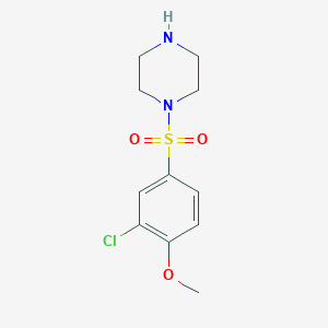 1-[(3-Chloro-4-methoxyphenyl)sulfonyl]piperazine