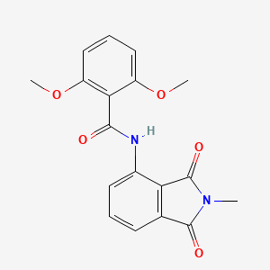 2,6-dimethoxy-N-(2-methyl-1,3-dioxoisoindol-4-yl)benzamide