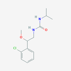 molecular formula C13H19ClN2O2 B2877881 1-(2-(2-氯苯基)-2-甲氧基乙基)-3-异丙基脲 CAS No. 1795195-54-8