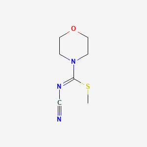 molecular formula C7H11N3OS B2877888 methyl N-cyanomorpholine-4-carbimidothioate CAS No. 55843-68-0