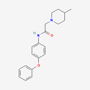 2-(4-methylpiperidin-1-yl)-N-(4-phenoxyphenyl)acetamide