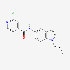 molecular formula C17H16ClN3O B2877895 2-chloro-N-(1-propyl-1H-indol-5-yl)pyridine-4-carboxamide CAS No. 1375174-12-1