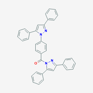 molecular formula C37H26N4O B287790 1-[4-(3,5-diphenyl-1H-pyrazol-1-yl)benzoyl]-3,5-diphenyl-1H-pyrazole 