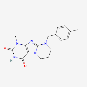 1-methyl-9-[(4-methylphenyl)methyl]-7,8-dihydro-6H-purino[7,8-a]pyrimidine-2,4-dione