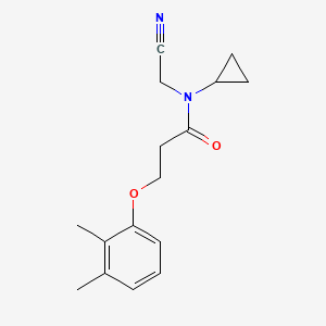 molecular formula C16H20N2O2 B2877907 N-(cyanomethyl)-N-cyclopropyl-3-(2,3-dimethylphenoxy)propanamide CAS No. 1311851-54-3