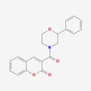 molecular formula C20H17NO4 B2877937 3-(2-苯基吗啉-4-羰基)-2H-色烯-2-酮 CAS No. 946383-49-9