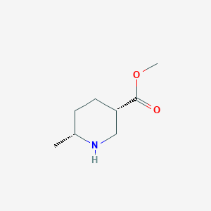 molecular formula C8H15NO2 B2877938 (3S,6R)-Methyl 6-methylpiperidine-3-carboxylate CAS No. 1009376-78-6; 1009376-79-7; 1009376-81-1