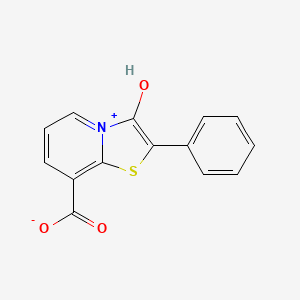 molecular formula C14H9NO3S B2877979 8-Carboxy-2-phenyl[1,3]thiazolo[3,2-a]pyridin-4-ium-3-olate CAS No. 1301679-00-4