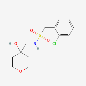 1-(2-chlorophenyl)-N-((4-hydroxytetrahydro-2H-pyran-4-yl)methyl)methanesulfonamide
