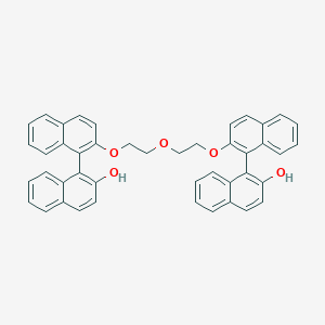 molecular formula C44H34O5 B287799 2',2'''-(Oxybisethylenebisoxy)bis(1,1'-binaphthalene-2-ol) 