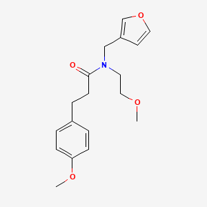 molecular formula C18H23NO4 B2878005 N-(furan-3-ylmethyl)-N-(2-methoxyethyl)-3-(4-methoxyphenyl)propanamide CAS No. 1421442-03-6
