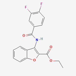 molecular formula C18H13F2NO4 B2878035 Ethyl 3-(3,4-difluorobenzamido)benzofuran-2-carboxylate CAS No. 847405-87-2