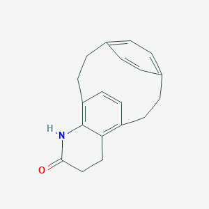 molecular formula C19H19NO B287804 12-Azatetracyclo[8.6.2.2~4,7~.0~11,16~]icosa-1(16),4,6,10,17,19-hexaen-13-one 