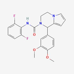 N-(2,6-difluorophenyl)-1-(3,4-dimethoxyphenyl)-3,4-dihydropyrrolo[1,2-a]pyrazine-2(1H)-carboxamide