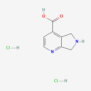 6,7-Dihydro-5H-pyrrolo[3,4-b]pyridine-4-carboxylic acid;dihydrochloride