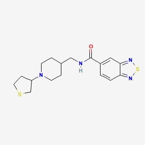 N-((1-(tetrahydrothiophen-3-yl)piperidin-4-yl)methyl)benzo[c][1,2,5]thiadiazole-5-carboxamide