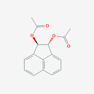 molecular formula C16H14O4 B287806 2-(Acetyloxy)-1,2-dihydro-1-acenaphthylenyl acetate 