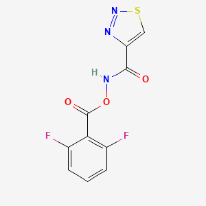 N-[(2,6-difluorobenzoyl)oxy]-1,2,3-thiadiazole-4-carboxamide
