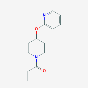 molecular formula C13H16N2O2 B2878065 1-(4-Pyridin-2-yloxypiperidin-1-yl)prop-2-en-1-one CAS No. 2305491-73-8