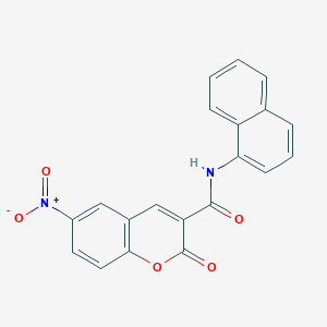 N-(naphthalen-1-yl)-6-nitro-2-oxo-2H-chromene-3-carboxamide