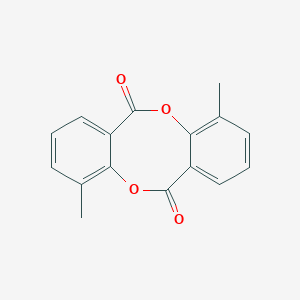 molecular formula C16H12O4 B287807 4,10-dimethyl-6H,12H-dibenzo[b,f][1,5]dioxocine-6,12-dione 